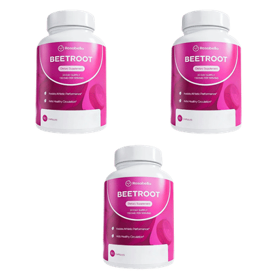 Organic Beetroot Capsules (1300mg) for Blood Flow & Heart Health